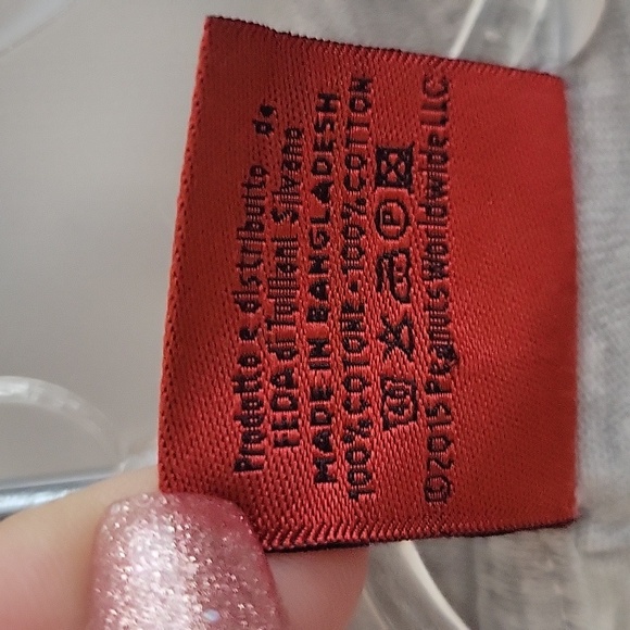 PEANUTS SNOPY PISA Italia Girls Large Short-Sleeved T-Shirt Size LG Gray and Red - Picture 5 of 5